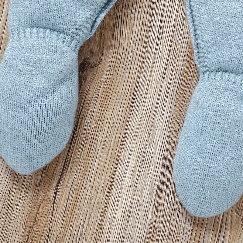 Newborn Baby Romper Knitted Infant Children Clothes Fashion Striped 0-9M Overalls Boy Girl Jumpsuit Long Sleeve Autumn Foot Wrap thumbnail 6