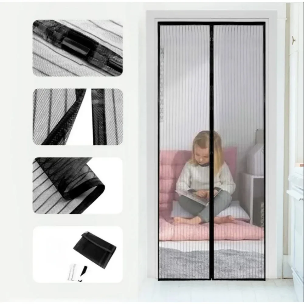 Mosquito Net Mosquito Net for Window Curtain Flipper Zero Magnetic Door Net Insect Screen Ecoflow Curtains Cover Home Garden thumbnail 4