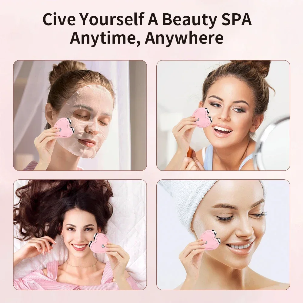 NEW Micro Current Beauty Device Mini Portable Face Lifting Roller Slimming Massager EMS Delicate Contour Firming Facial Care thumbnail 5