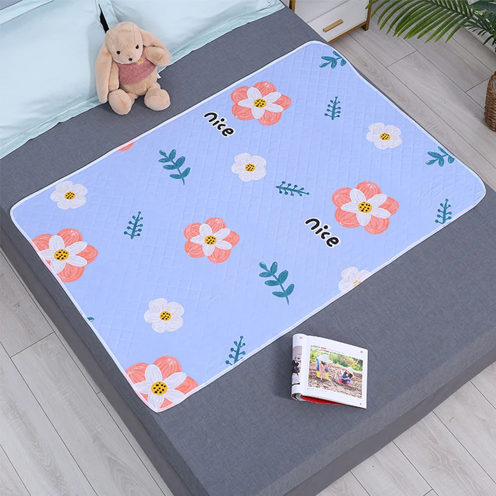 Waterproof Washable Mattress Urine Mat for Baby Toddlers Cute Cartoon Bed Protector Diaper Bedding Urine Pads Cloth Breathable thumbnail 4