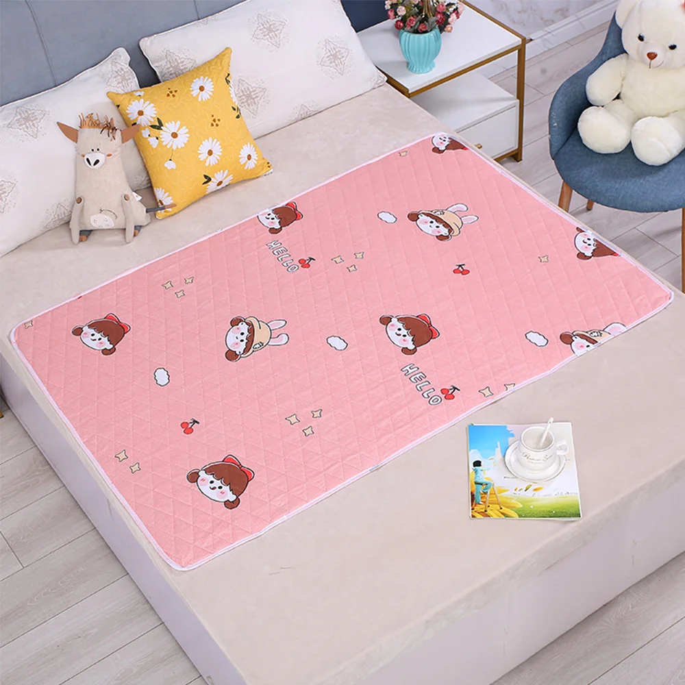 Waterproof Washable Mattress Urine Mat for Baby Toddlers Cute Cartoon Bed Protector Diaper Bedding Urine Pads Cloth Breathable thumbnail 2