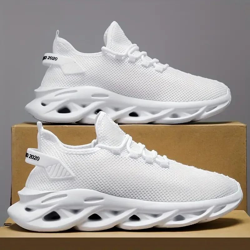 Men Casual Sport Shoes Breathable Lightweight Sneakers Outdoor Mesh Black Running Shoes Athletic Jogging Tenis Walking Shoes thumbnail 5