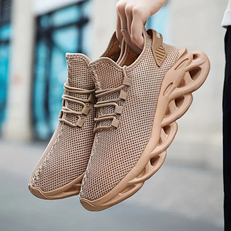 Men Casual Sport Shoes Breathable Lightweight Sneakers Outdoor Mesh Black Running Shoes Athletic Jogging Tenis Walking Shoes thumbnail 3