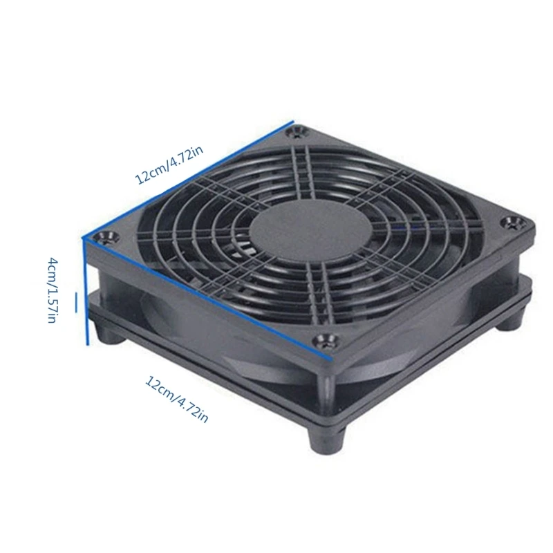 Multi Use 120mm USB Powered Fan for Enhanced Cooling of Routers, Servers, Workstations, and Gaming Laptop Stands thumbnail 6