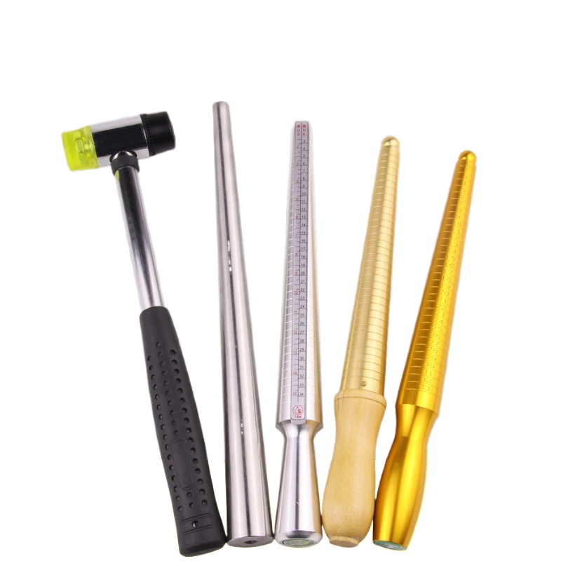 Professional TSK Ring Enlarger Stick Measuring Equipment Metal Stick Mandrel Handle Hammer for DIY Jewelry Making Measuring Tool thumbnail 4