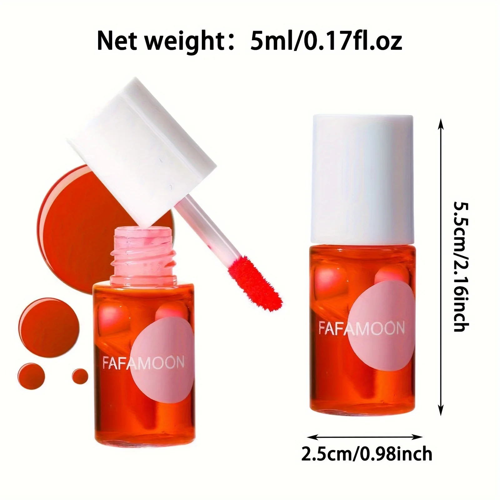 Fruity Lip Tint Water Gloss Tint, Moisturizing Waterproof Liquid Lipstick, Non-Stick, High Pigment, Long-Lasting Vibrant Colors thumbnail 4