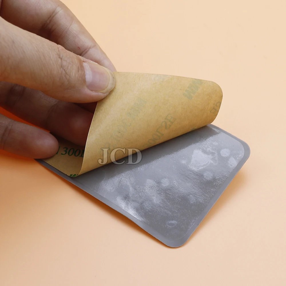 2PCS Double Side Silicone Pad For Mobile Phone Fixture Suction Cup Backed Adhesive Silicone Rubber Sucker Pad For Fixed Pad thumbnail 3