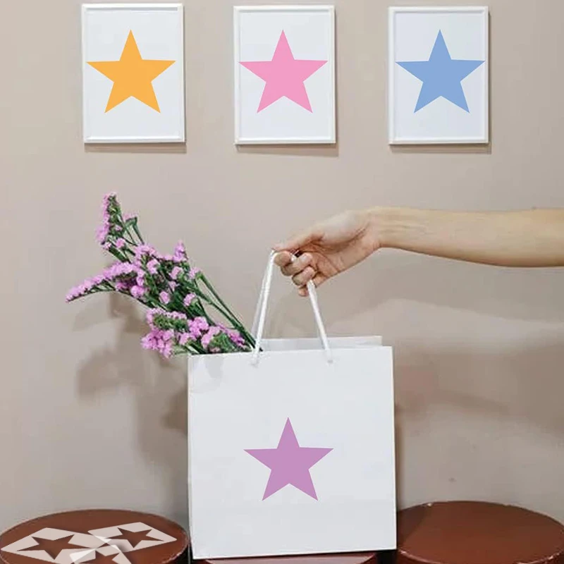 YOMDID 8pcs Star Spray Painting Templates Hollow Wall Painting DIY Craft Home Decor Star Shaped Stencils Handcraft Painting Tool thumbnail 4
