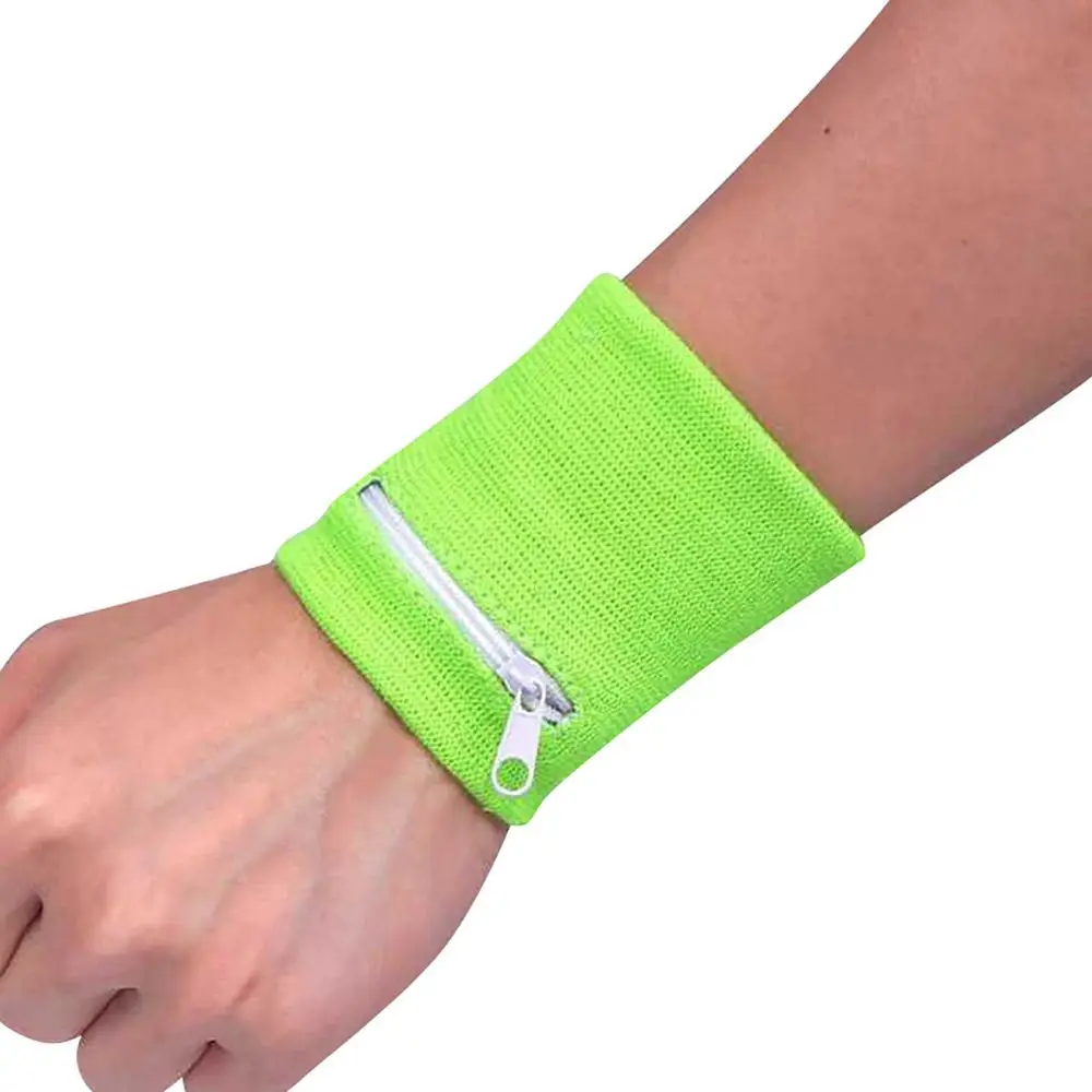 1 Pcs Polyester Cotton Wrist Purse Bag with Zipper Running Travel Bike Safe Sports Bag for Running Gym Bike Wallet Safe thumbnail 3