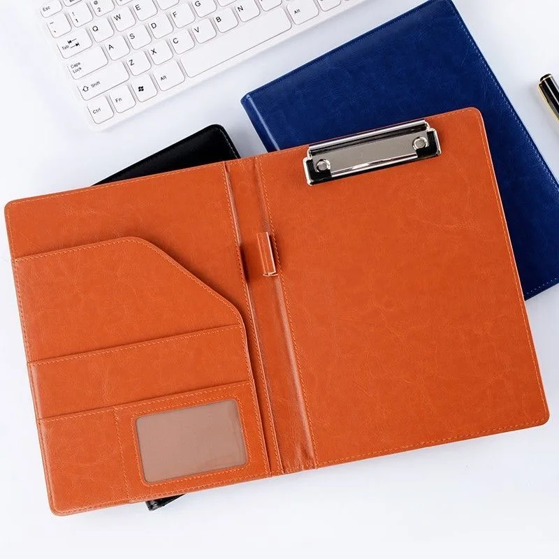 Multifunctional A5 Conference Folder Business Stationery PU Leather Contract File Folders Binder Office Desk Organizers Supplies thumbnail 4