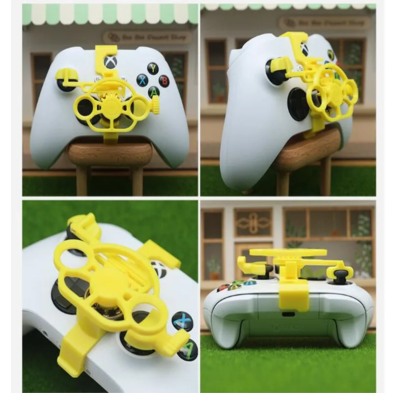 For Xbox Series X Series S Controller Enhanced Gaming Racing Wheel Attachment, 3D Printed Mini Steering Wheel add on thumbnail 2