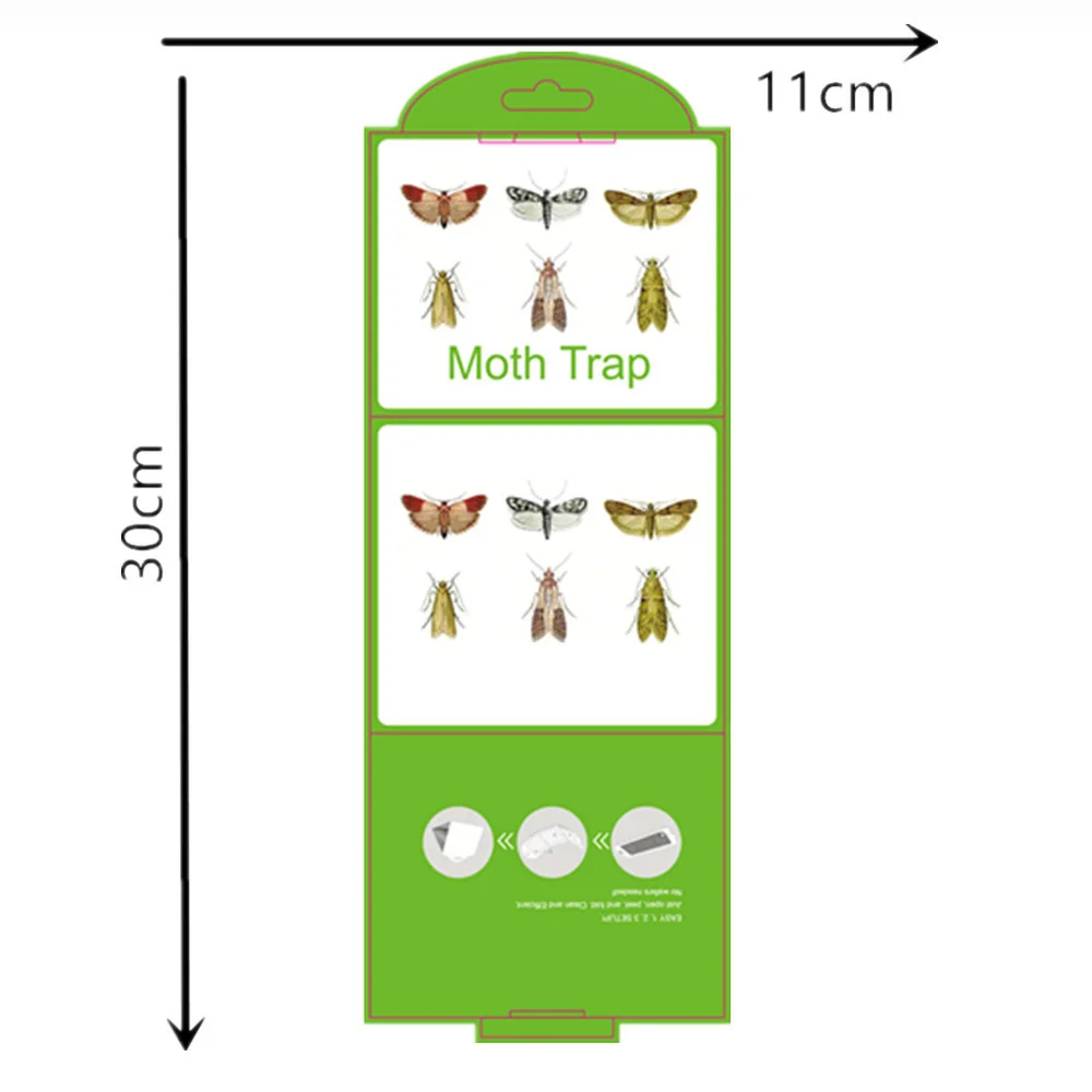 6PCS Silentking Sticker Pheromone Moths Trap Pantry Clothes Kitchen Food Home Garden Pest Control Moth Traps thumbnail 5
