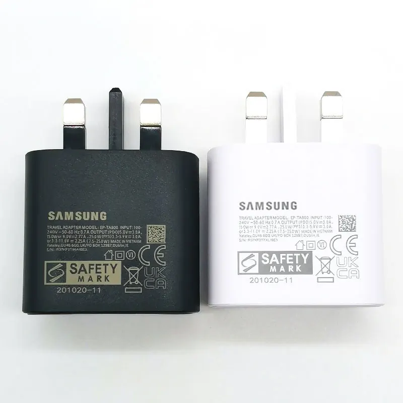 25w UK Plug Super Fast Charger Adapter Type C Cable For Galaxy Z Flip Fold 6 5 4 3 2 S20 S21 S22 S23 S24 Note20 Ultra FE A55 A35 thumbnail 2