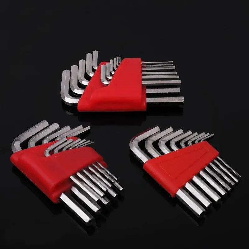 5/8/11 Pcs Metric Allen Wrench Set Inch Wrench L Wrench Keys Size Allen Key Short Arm Vehicle Repair Tool Set Home Hand Tools thumbnail 6