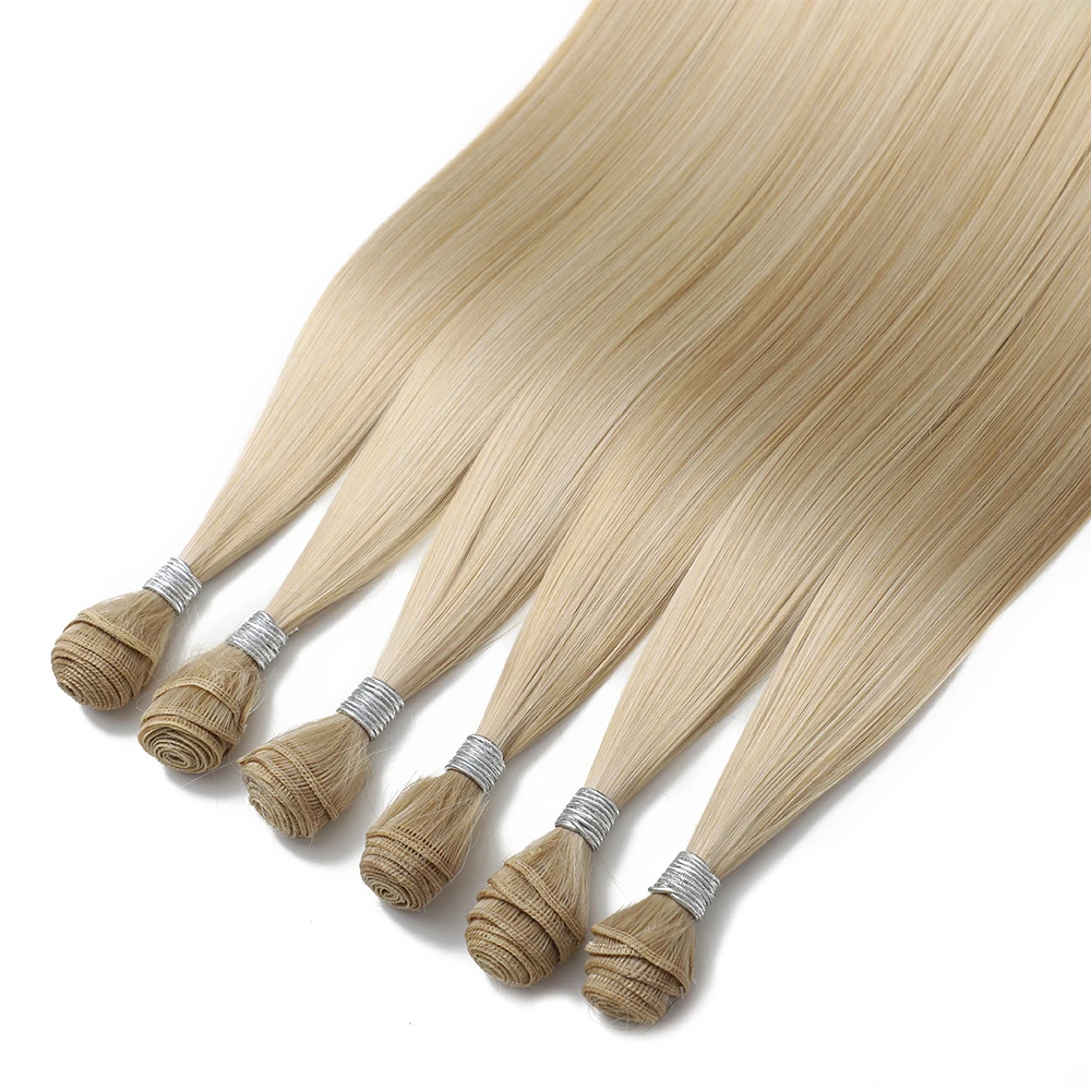 22/26/30 Inches Synthetic Golden 613 Bundles Straight Hair Extensions Bundles Hair for Women Long Weave Hair Gold Heat Resistant thumbnail 3