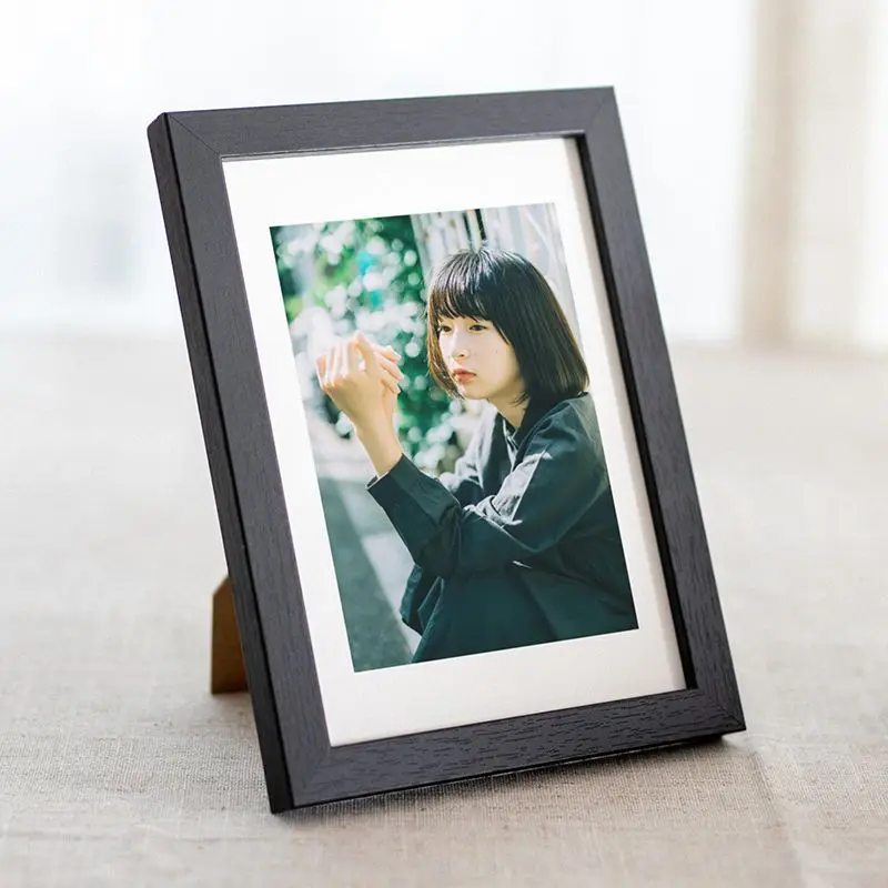 Custom Photo Wooden Picture Frame For Walls 10X15 15X20 20X25 A4 Vintage Photo Frame Stand For Pictures Commemorative Gift thumbnail 6