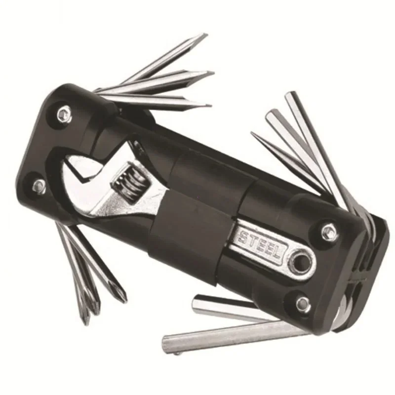 Motorcycle Multifunction Tool Kits Multitool Tire Repair Tool Set with Screwdriver Chain MTB Road Cycling Motorcycle Tools thumbnail 5