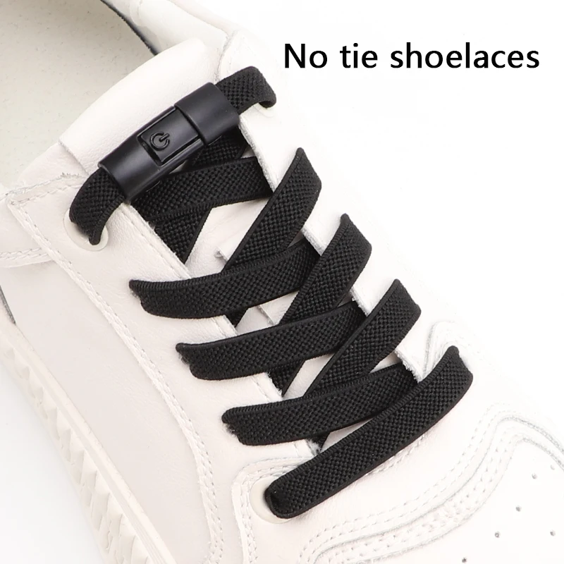 Colorful Press Lock No Tie Shoelace Elastic Shoelaces for Sneakers Sport Tieless Elastic Shoe Laces One Size Fit All Adult Kids thumbnail 3