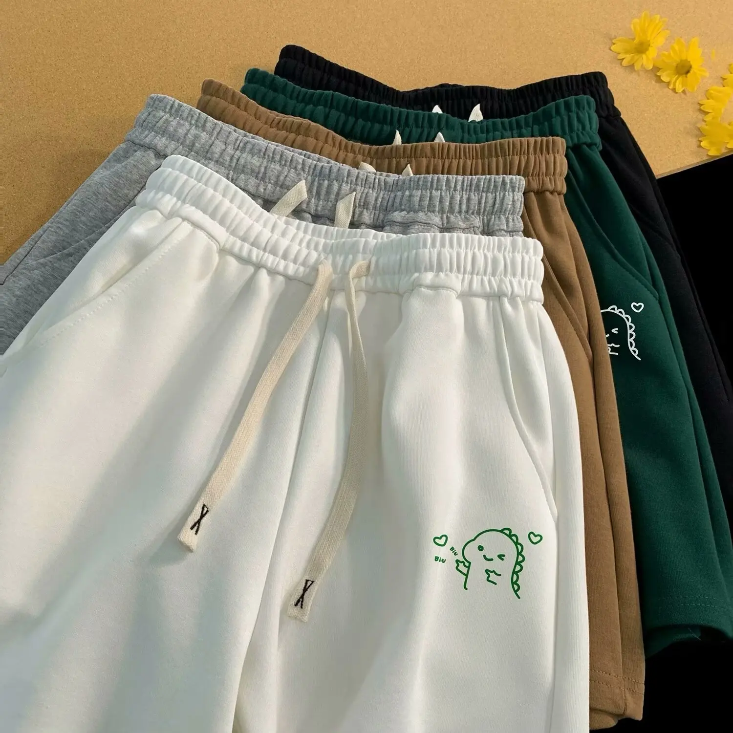 M-8XL Oversized Shorts Men's Casual Shorts Fun expressions Print Shorts Fashion Couple Basketball Short Pants