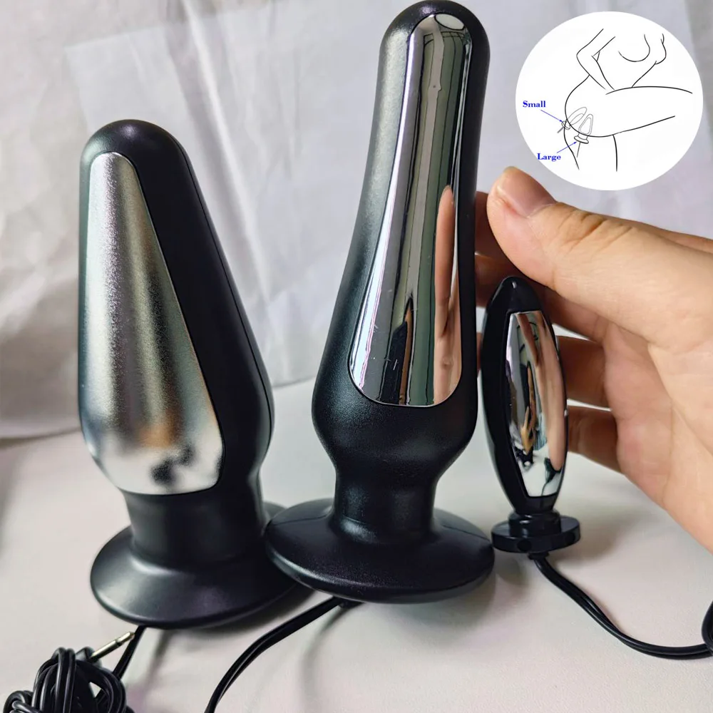 Electroshock Defensa E stim Host Electric Shock Penis Plug Cockring Chastity Cage Anal Plug Nipple Clamp E-stim Bdsm Toy for Sex thumbnail 3