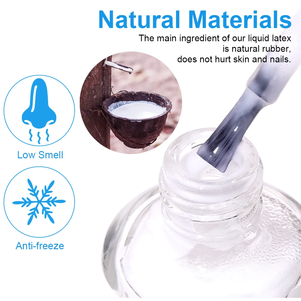 15mlNail Peel Off Liquid Anti-Overflow Glue Edge Latex Tape, Nail milk pad Peel OffCuticle Guard Nails Finger Lacquer Protectors thumbnail 3