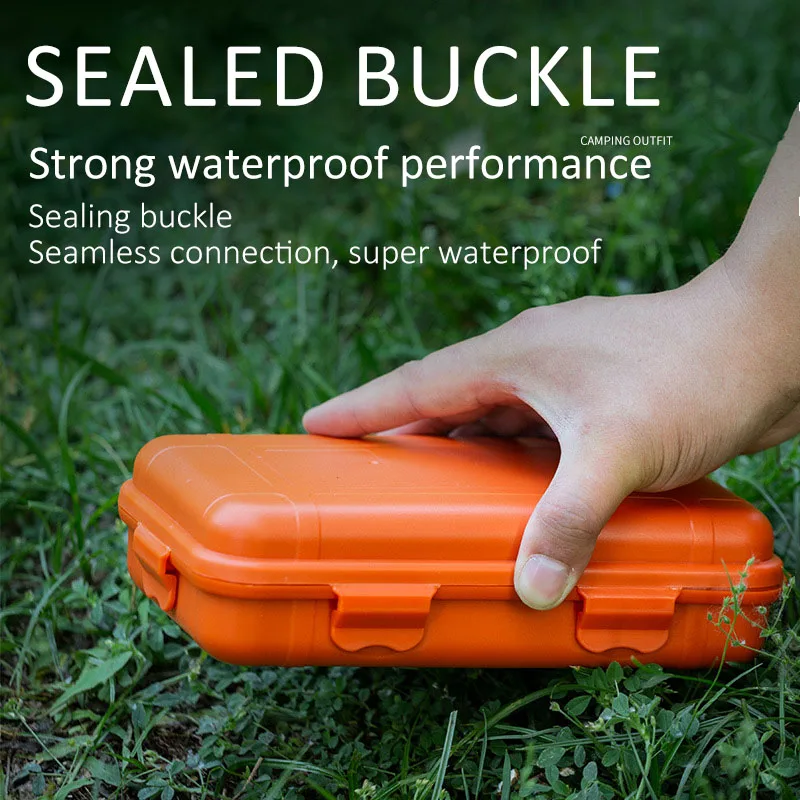 S/L/XL Size Outdoor Plastic Waterproof Sealed Survival Box Container Camping Outdoor Travel Storage Box Fishing Tackle Bag thumbnail 5