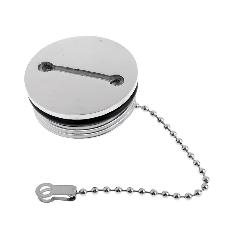 Alastin 38/50MM Deck Fill Cap With Chain and Key Spare Yacht Replacement Hardware 316 Stainless Steel Boat Hardware Accessories thumbnail 2