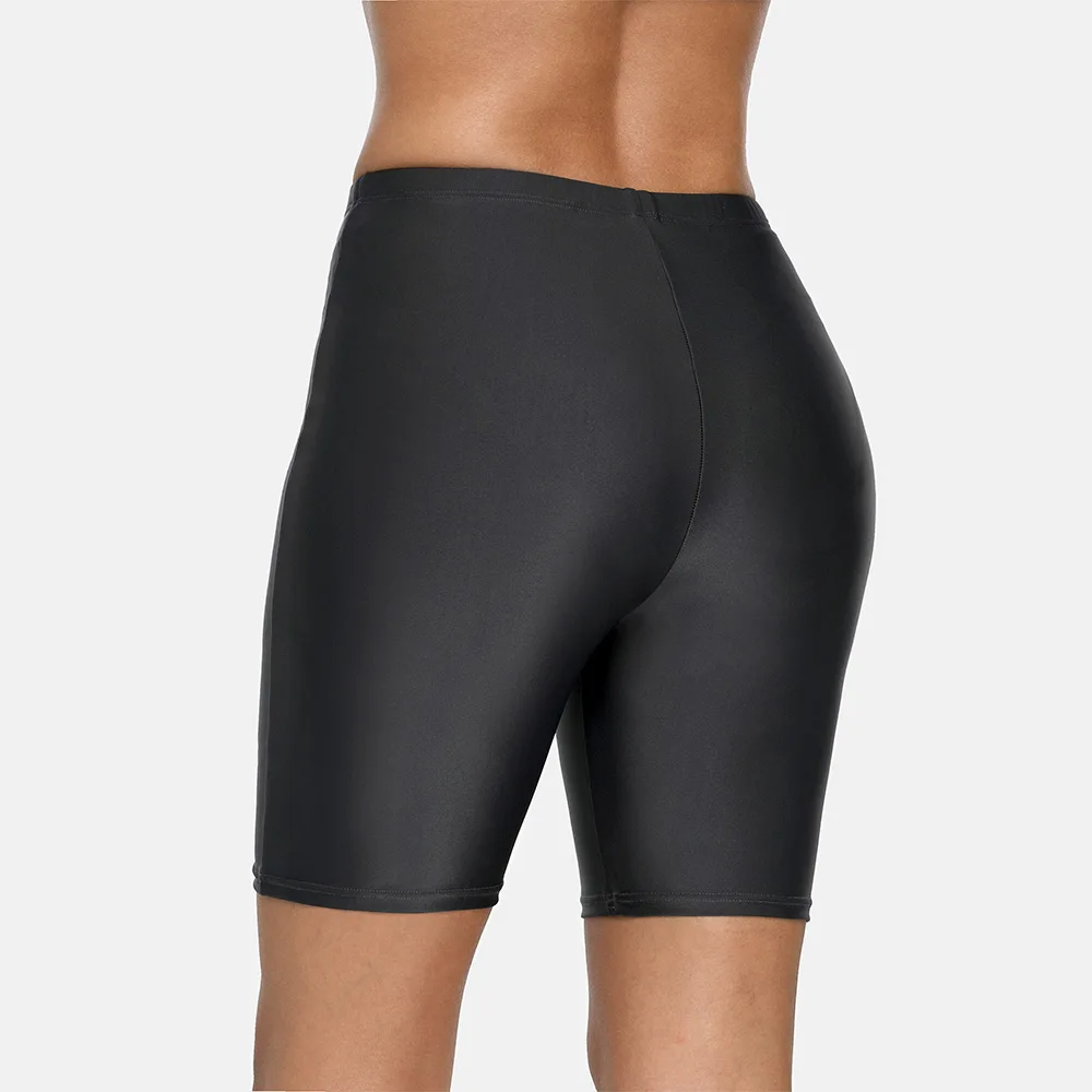 Anfilia Women Capris Swimming Trunks Ladies Bikini Bottom Sports Swimwear Briefs Slim Tankini Swimming Trunks thumbnail 4