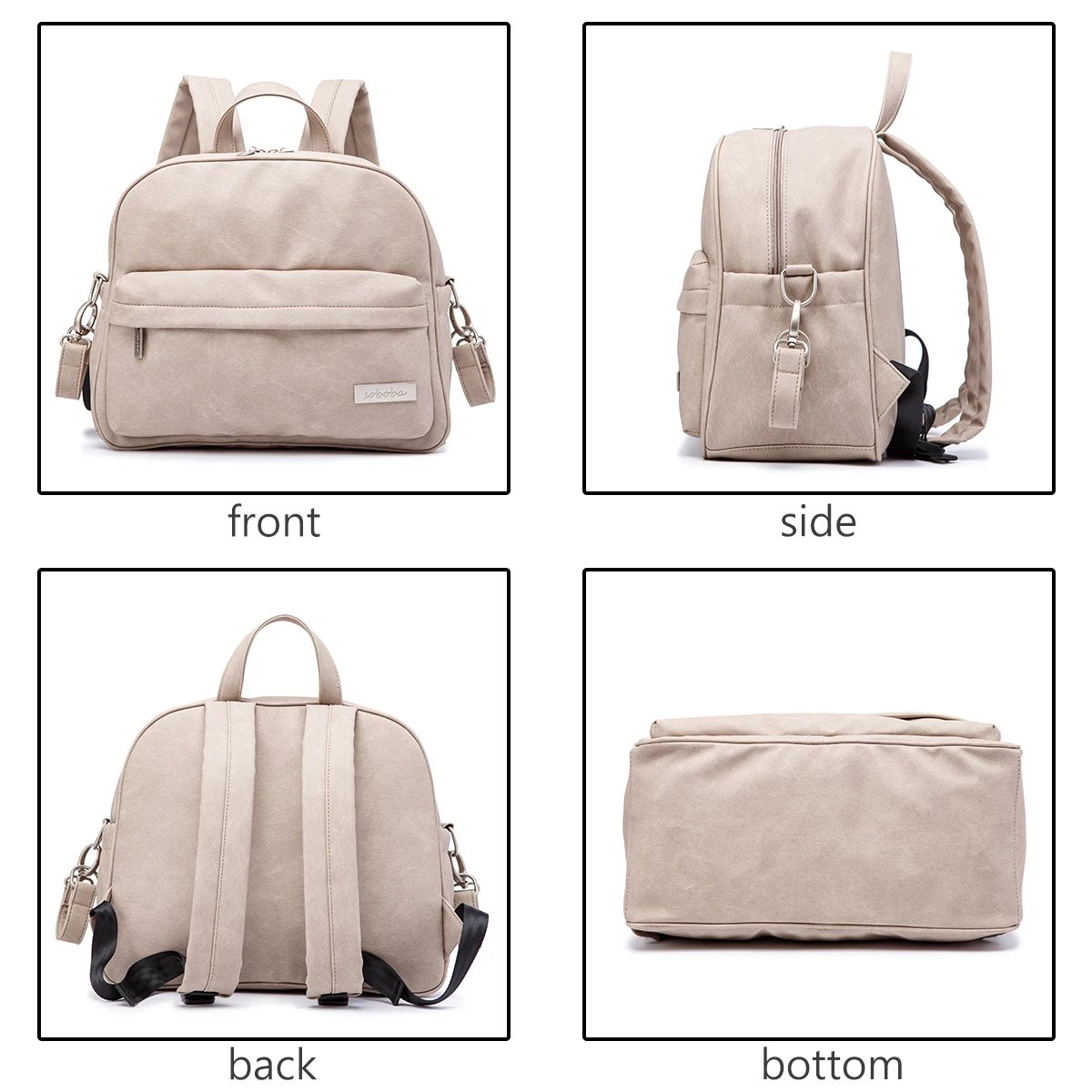 Fashion Diaper Bag for Newborn Baby Waterproof Light Weight Protable Mommy Diaper Backpack for Quick Outing Nappy Changing Bag thumbnail 2