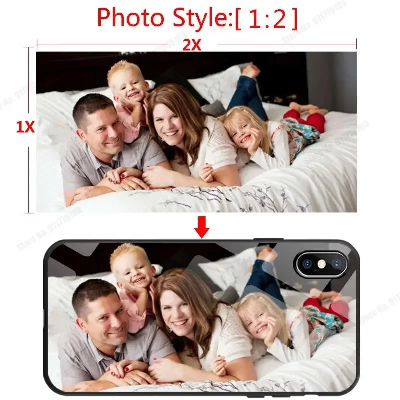 Custom Phone Case For iPhone 16 Pro Max 15 14 Plus 13 12 11 Pro Max Xs Max XR 16e Personalized DIY Picture Glass Protect Cover thumbnail 3
