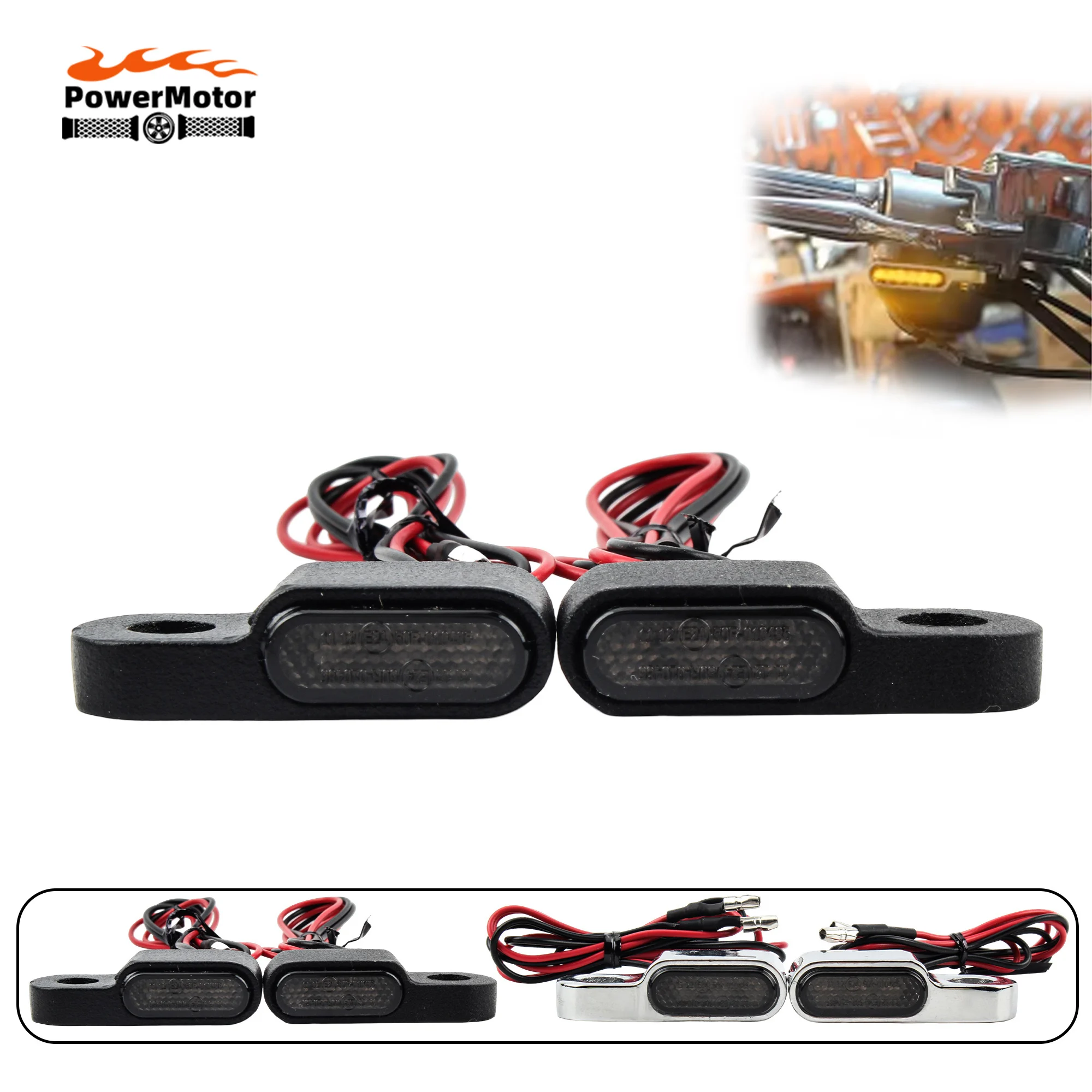 Motorcycle Motobikes LED Mini Turn Light Taillight Handlebar Bar End Blinker Lamp Indicators For Harley Honda Suzuki