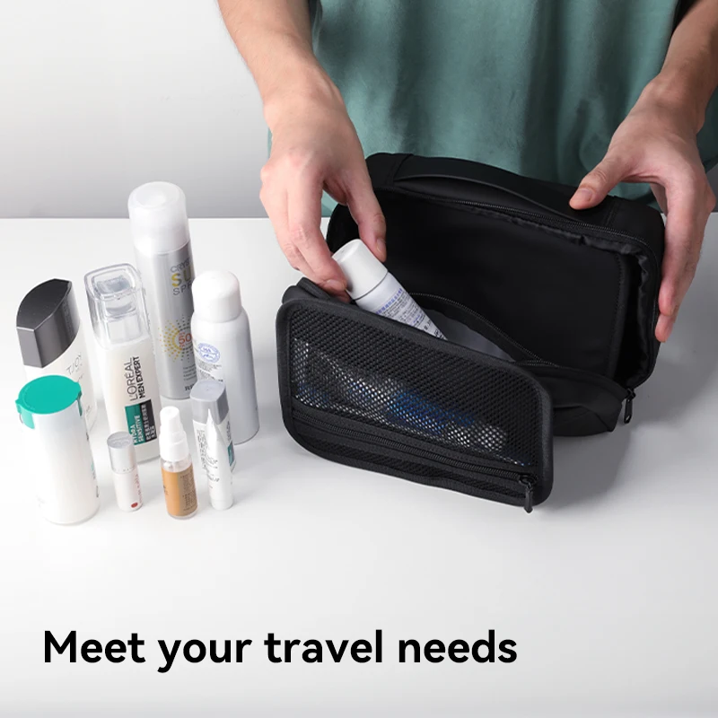 Mark Ryden Travel Washbag Hanging Organizer with Water-resistant Oxford Fabric YKK Zippers Wet/Dry Pockets for Men and Women thumbnail 2