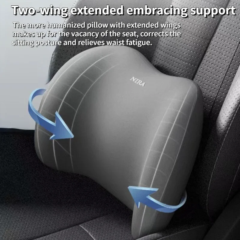 Car Memory Foam Neck Pillow Protection Lumbar Backrest Cushion Lumbar Cushion Car Headrest Cushion thumbnail 6