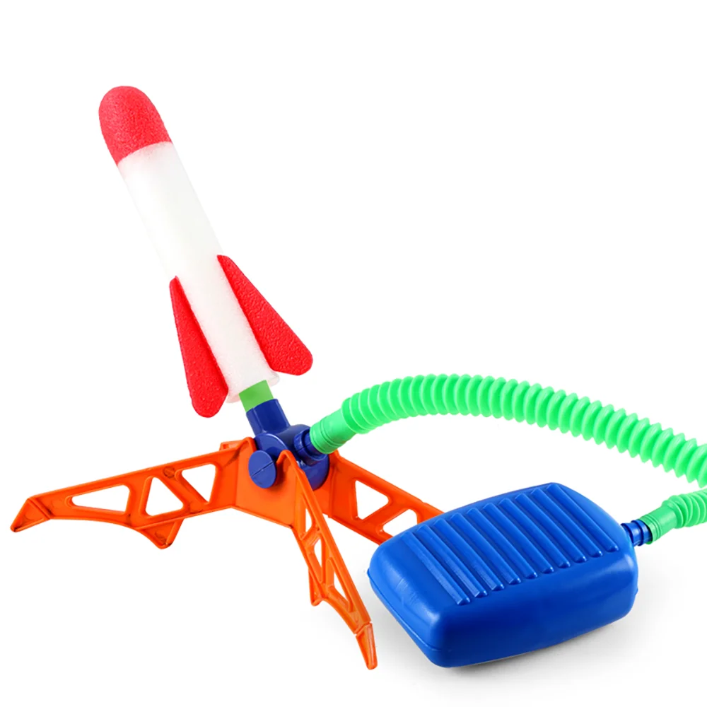Kids Rocket Launcher Step Pump Power Air Pressed Stomp Outdoor Family Games Skyrocket Birthday Gifts Sports Toys For Children thumbnail 4