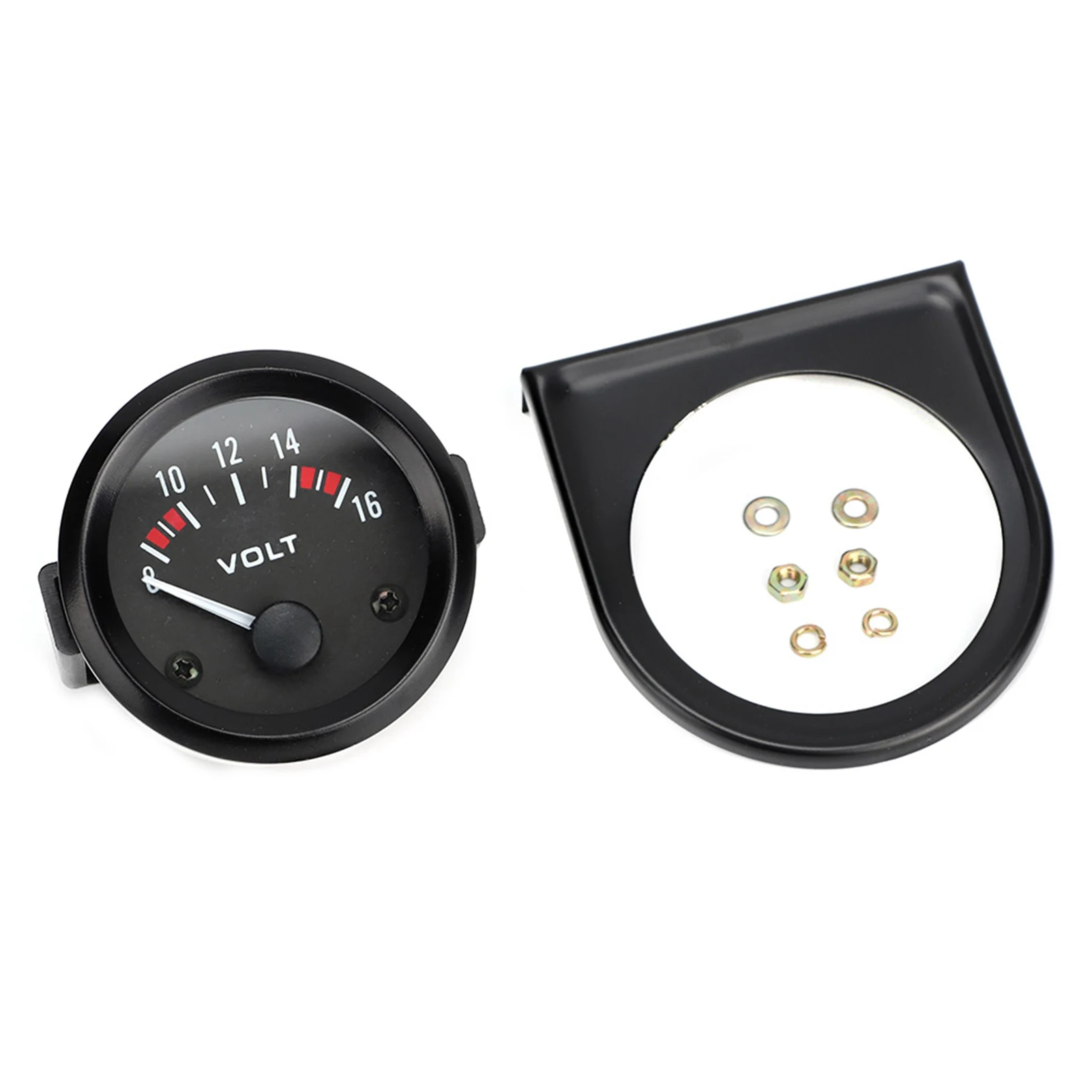 12V Universal Car Voltmeter 52mm/2in High Sensitivity Voltage Meter Aluminum Alloy Voltage Gauge thumbnail 3