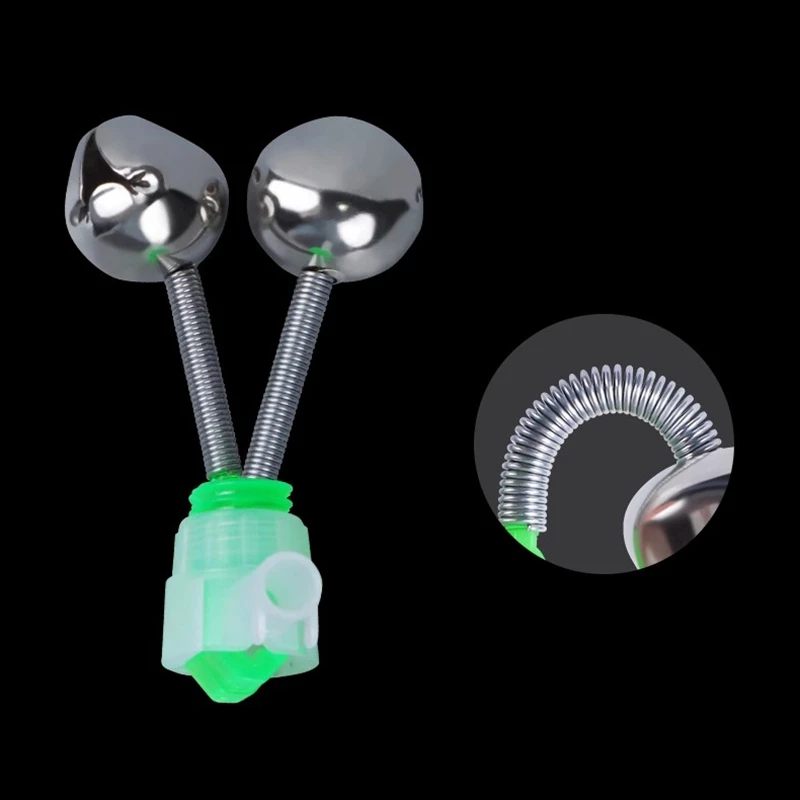 5/10pcs Fishing Bite Alarms Fishing Rod Bells Tip Clip Bells Ring Green ABS Fishing Accessory Outdoor Pole Fish Bites Indicators thumbnail 4