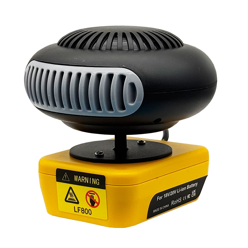 Portable Lithium Electric Power Warm Air Blower Fan Heater Hot&Cold Wind Dual Mode for Makita for Bosch for DeWalt for Milwaukee thumbnail 5
