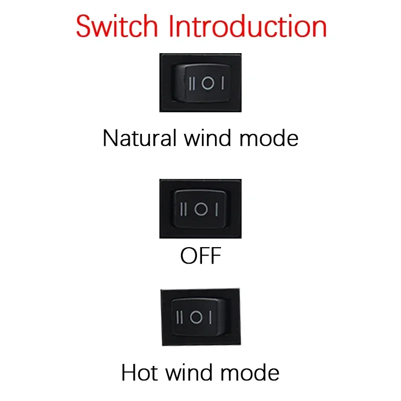 Portable Lithium Electric Power Warm Air Blower Fan Heater Hot&Cold Wind Dual Mode for Makita for Bosch for DeWalt for Milwaukee thumbnail 6