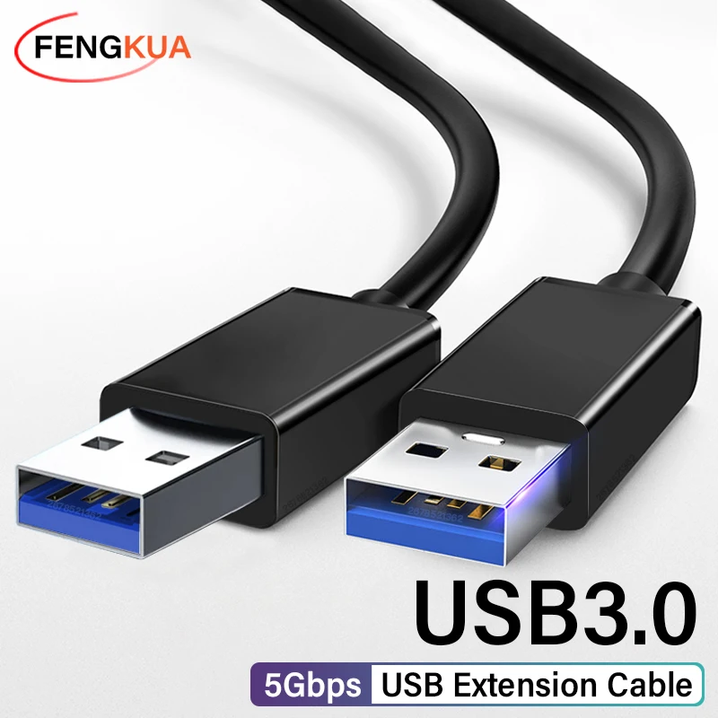 USB 3.0 Extension Cable USB Male to Male 5Gbps Fast Transmission Data Cable USB3.0 For Computer Laptop to Mobile Hard Drive TV thumbnail 6