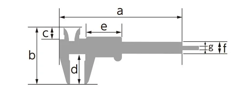 SHINWA Penguin Pocket Vernier Caliper 19518 Portable For Measuring Inspecting Outside Inside Depth Gap 1PCS thumbnail 4