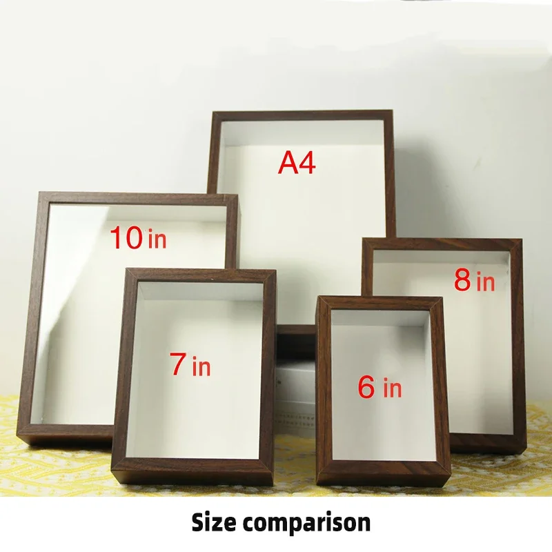 3D Wooden Picture Frames Depth 3cm 5cm Dried Flower Specimen Holder Handmade DIY Handwork Display Phote Frame Home Decoration thumbnail 6