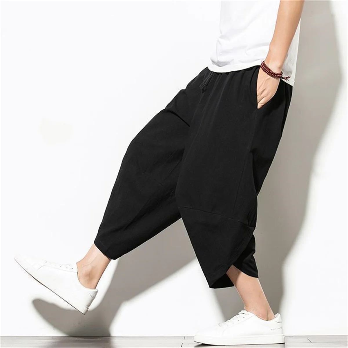Streetwear Cross Pants Men’s Harajuku Casual Harem Pants Male Baggy High Quality Jogger Sweatpants Woman Large Size Summer Men thumbnail 5