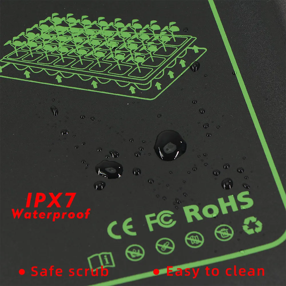 7-100W Garden 16℃ to 45℃ Adjustable Thermostat Seedling Heated Mat for Winter Plants Nursery Heating Pad Seed Germination Grow thumbnail 5