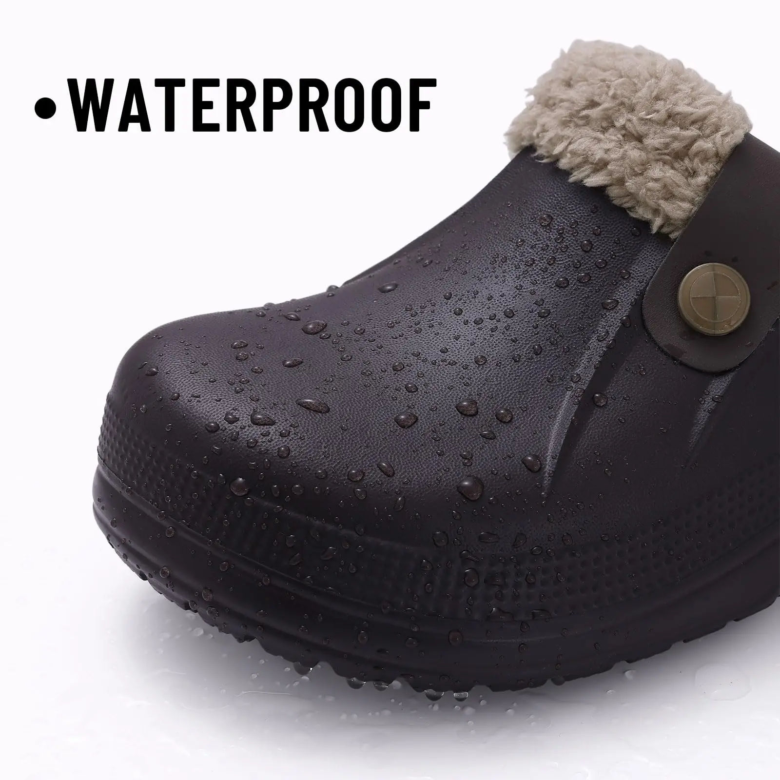 Kidmi Classic Fur Shoes For Men Women Lined Clogs Waterproof Shoes Winter Fuzzy Slippers for Women Men Indoor and Outdoor Shoes thumbnail 4