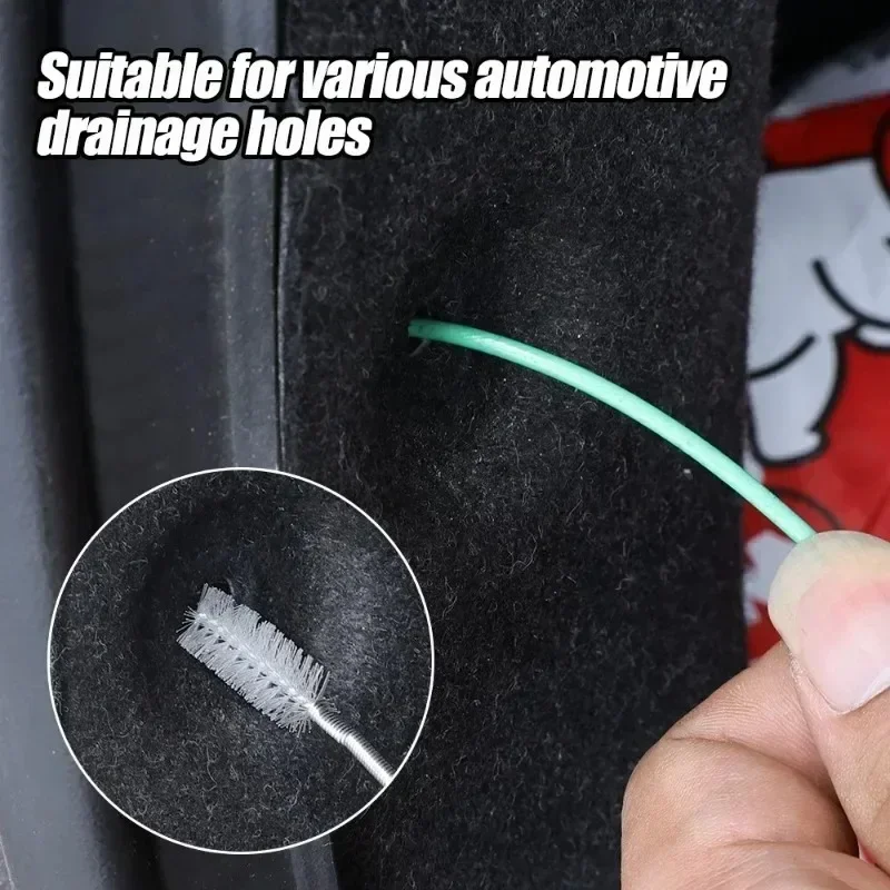 3m Drain Hole Cleaning Brush Flexible Car Drain Dredge Sunroof Cleaning Scrub Brush Tool Accessories Skylight Drain Pipe Brush thumbnail 2