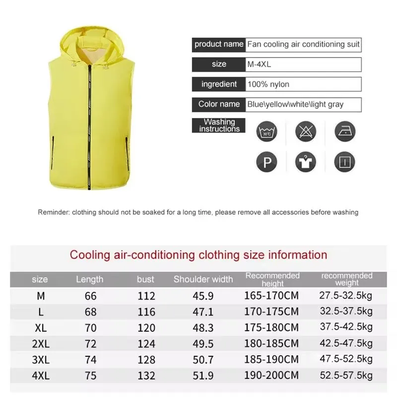 Summer Sport Fan Air Condition Cool Man Woman Travel Ultralight Brand Outdoor Vest Clothes Jacket Sun Windbreaker Fishing Worker thumbnail 5