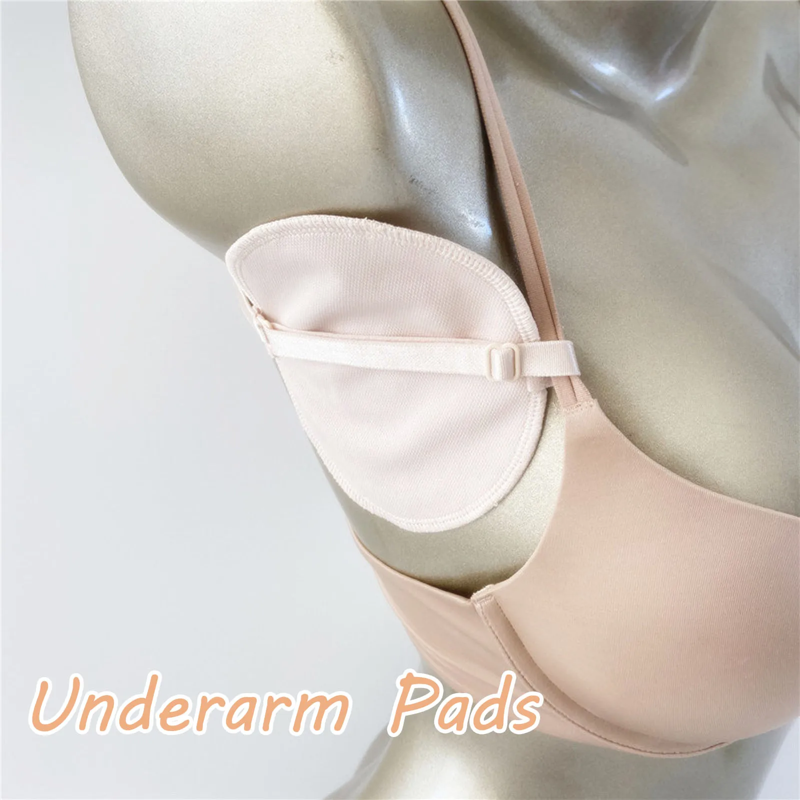 1Pair Underarm Sweat Pad Reusable Dress Clothing Absorb Armpit Sweat Perspiration Pads Absorbent Deodorant Pad For Woman Men thumbnail 5