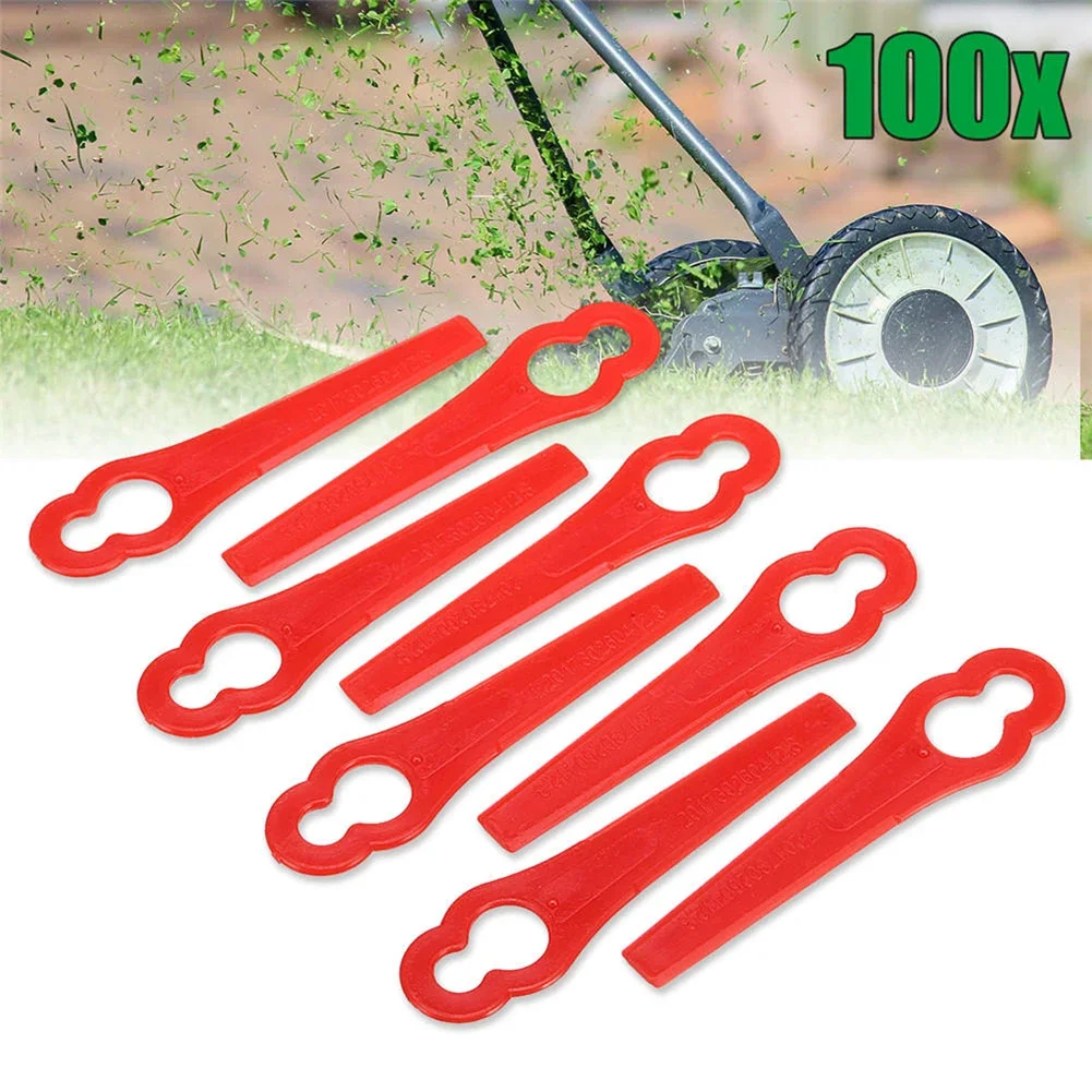 20/60/100/120Pcs Strimmer Blades Plastic L83 Grass Cutting Blade Durable Grass Trimming Machine Blade for Cordless Grass Trimmer thumbnail 2