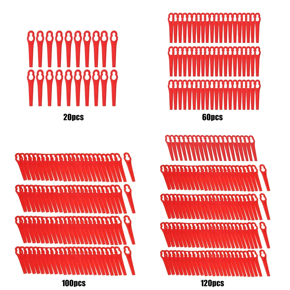 20/60/100/120Pcs Strimmer Blades Plastic L83 Grass Cutting Blade Durable Grass Trimming Machine Blade for Cordless Grass Trimmer thumbnail 4