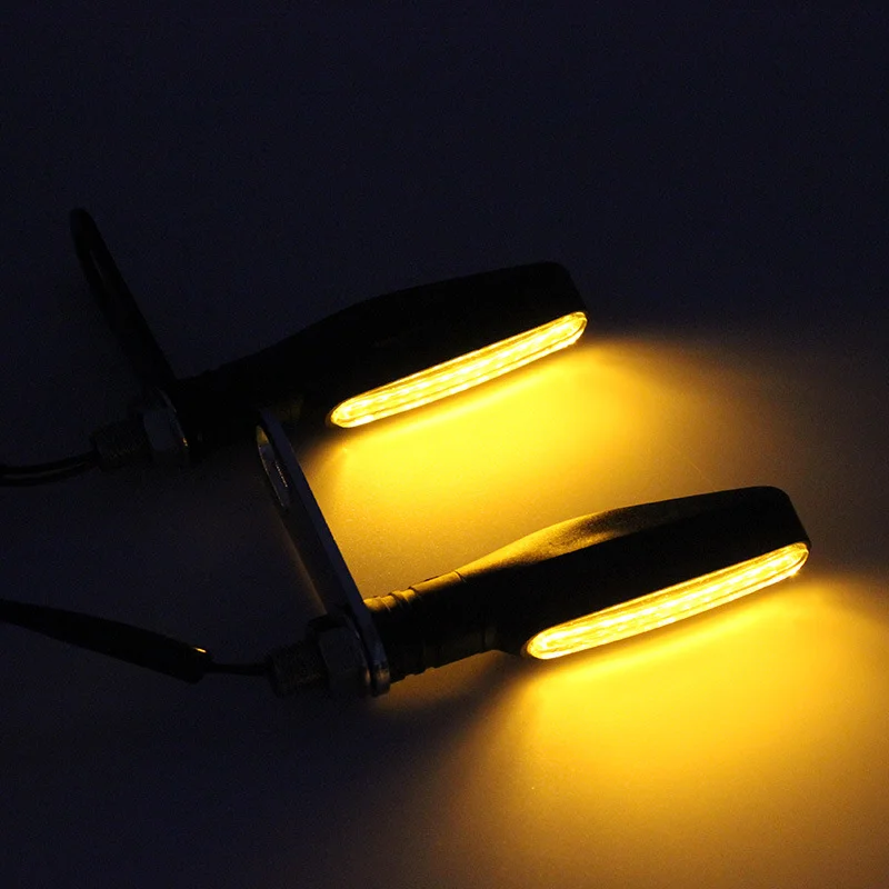 1PC Mini Motorcycle LED Turn Signal Lights Amber Flashing Light Blinker Turn Signal lamp 12V Moto Indicator Lamp Accessorie thumbnail 2